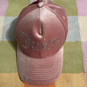 Juicy Couture Shimmering Velvet Pink Cap